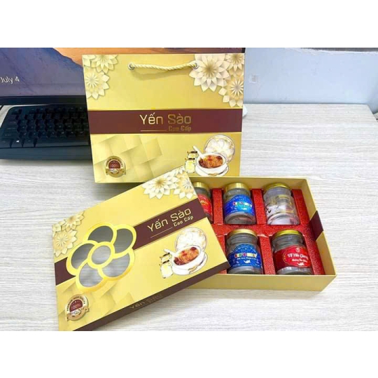 Yến tổ benest Khánh Hòa loại hộp 6 hũ
